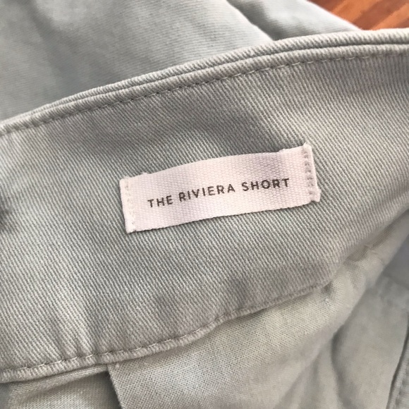 LOFT Riviera baby blue scalloped hem chino shorts - Picture 3 of 7